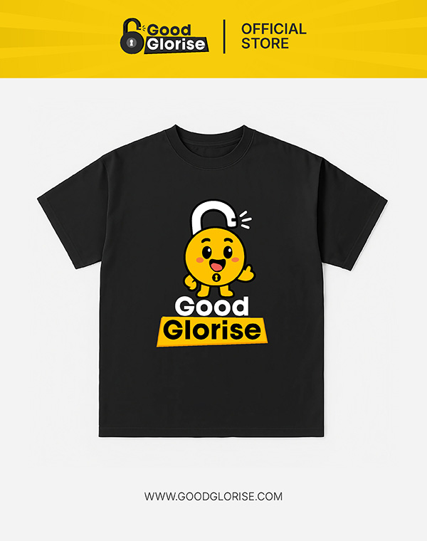 GOOD GLORISE T-Shirt Mascot - Black
